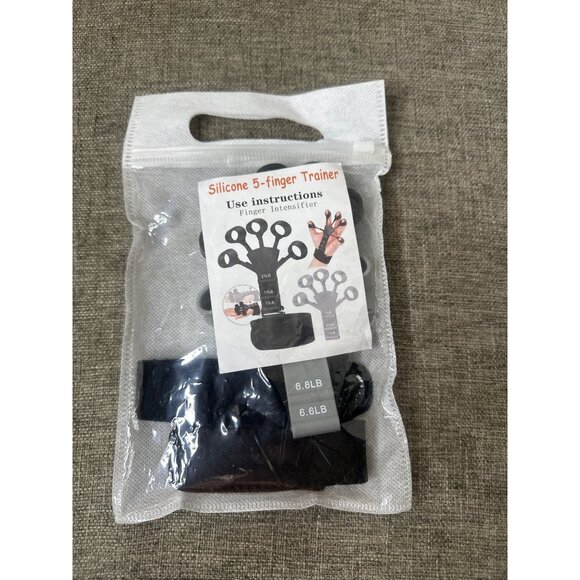 Silicone 5-Finger Hand Exerciser w/ Adj Resistance 6.6LB-21LB Strength Training - Picture 5 of 5